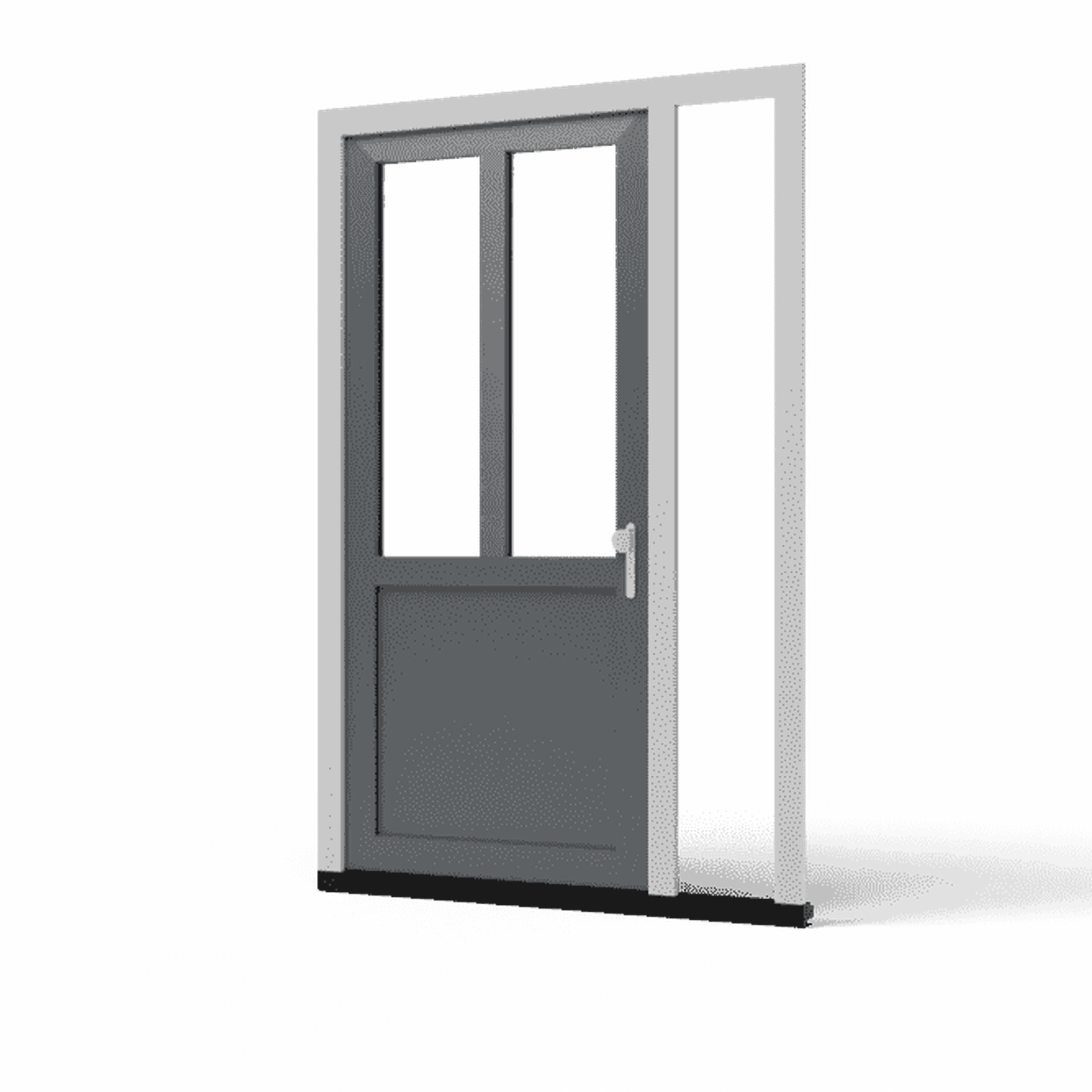 Voordeur TK03 met zijlicht rechts binnendraaiend - kunststof