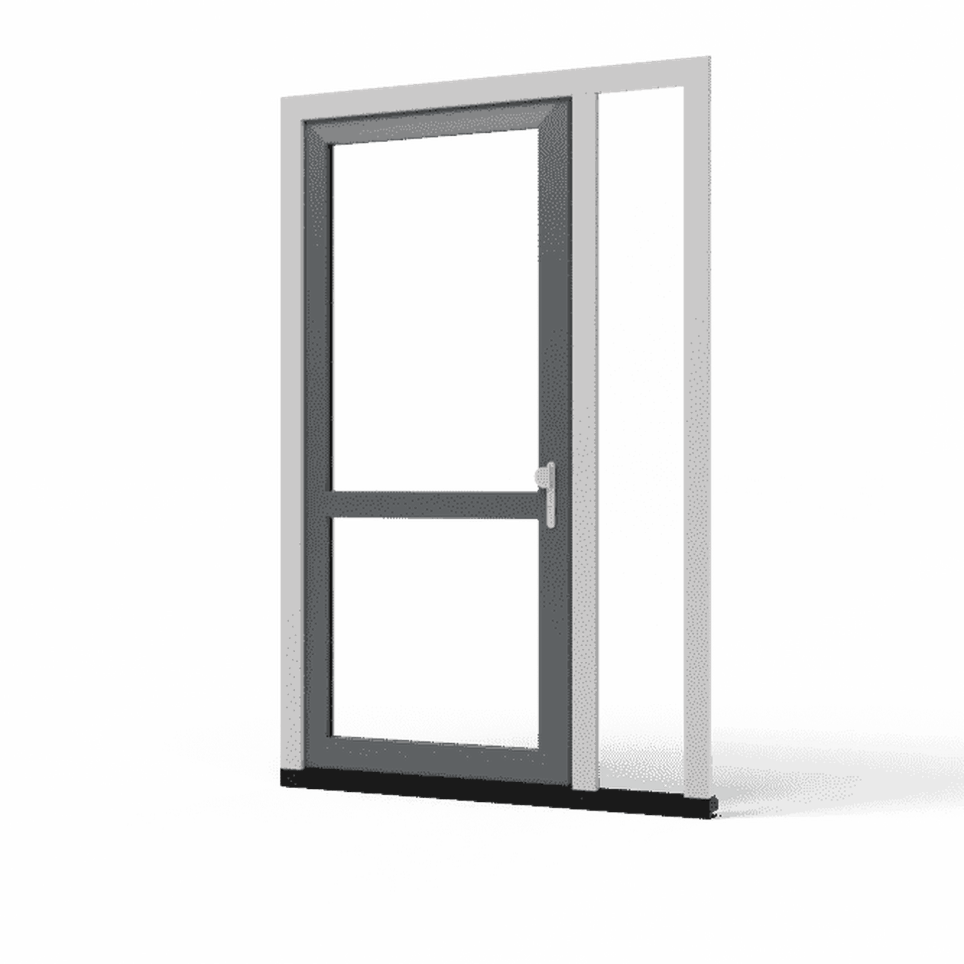 Voordeur TK02 met zijlicht rechts binnendraaiend - kunststof