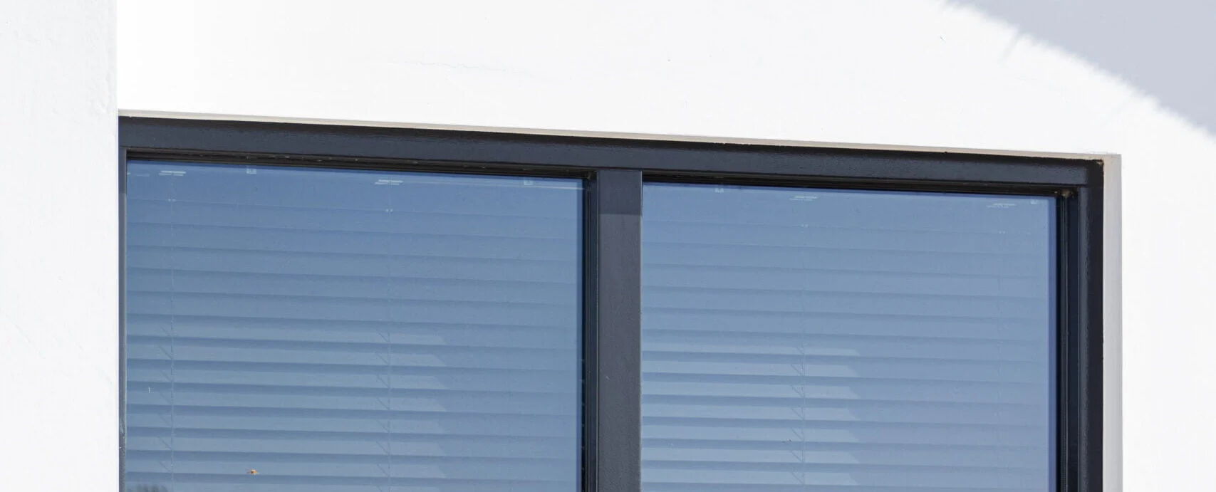 Vast glas | 2 vakken horizontaal | hout