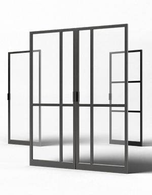 Staalo dubbele taatsdeur kruismodel bij Toelevering Online