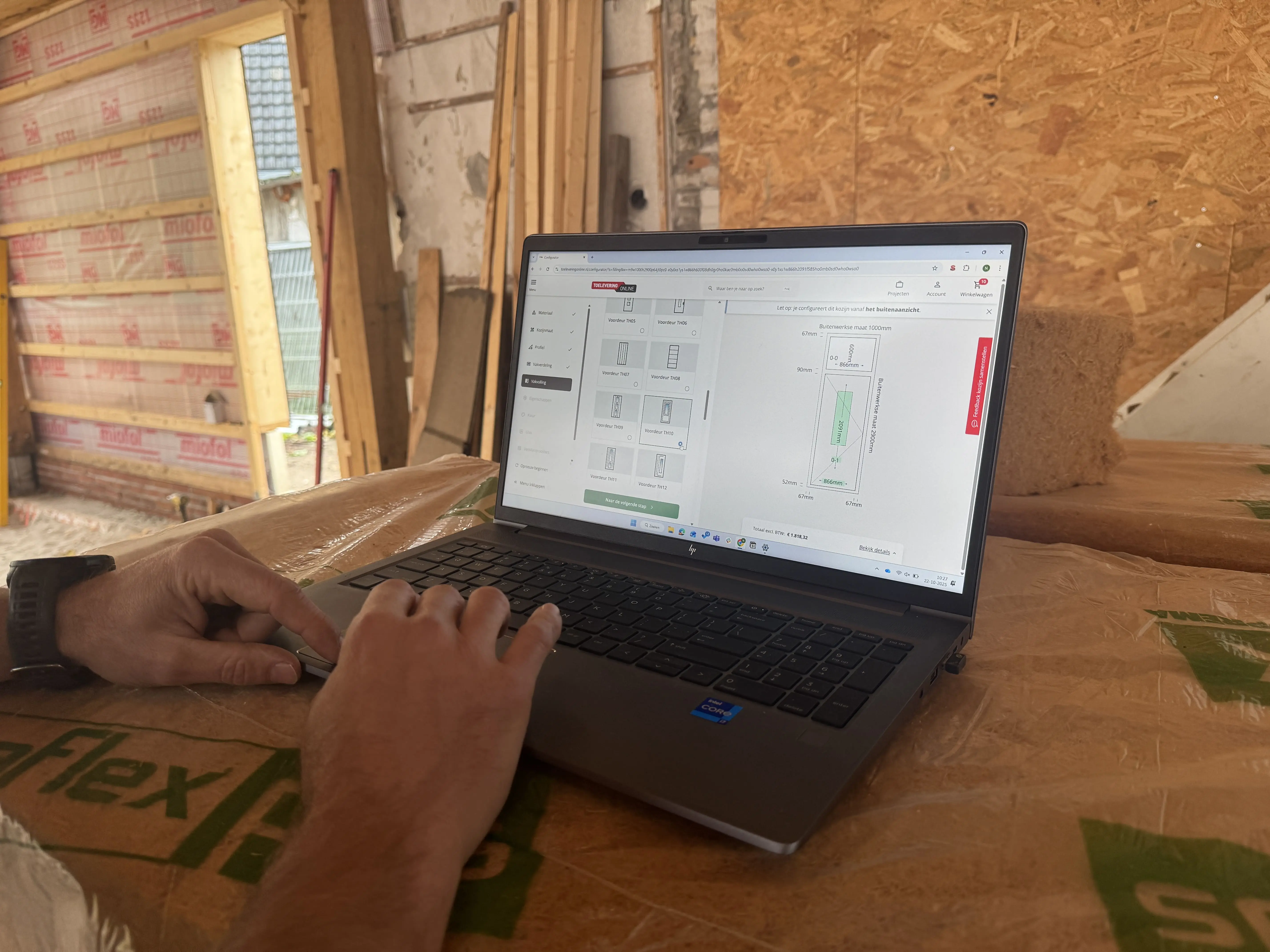 Kozijnen samenstellen